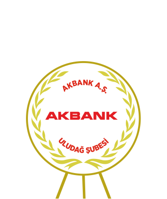 Akbank metal çelenk