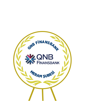 QNB Finansbank metal çelenk